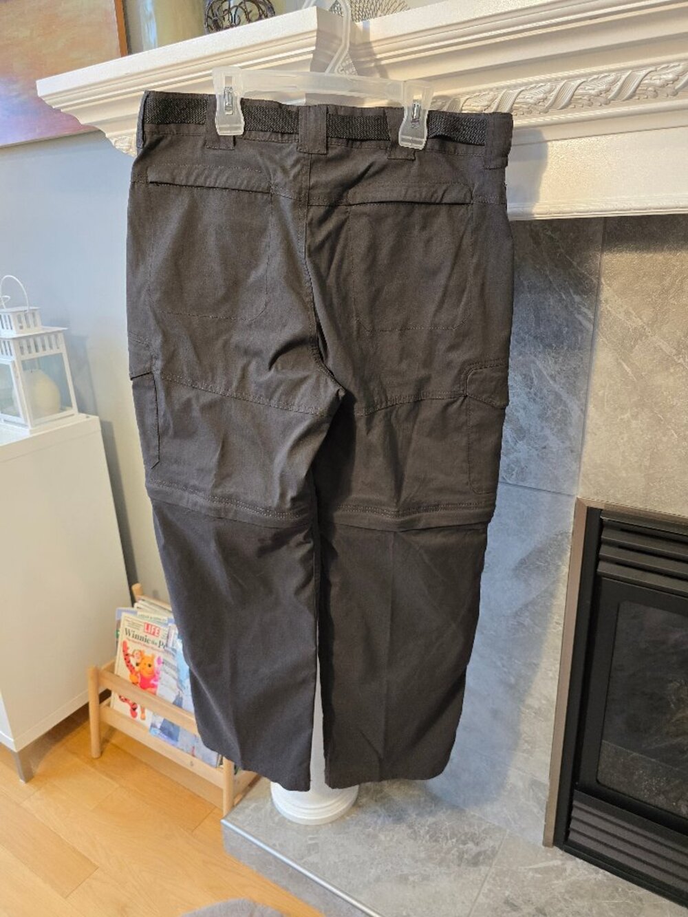 BC Clothing Men Convertible Stretch Cargo Pants with belt medium - Picture 2 of 5